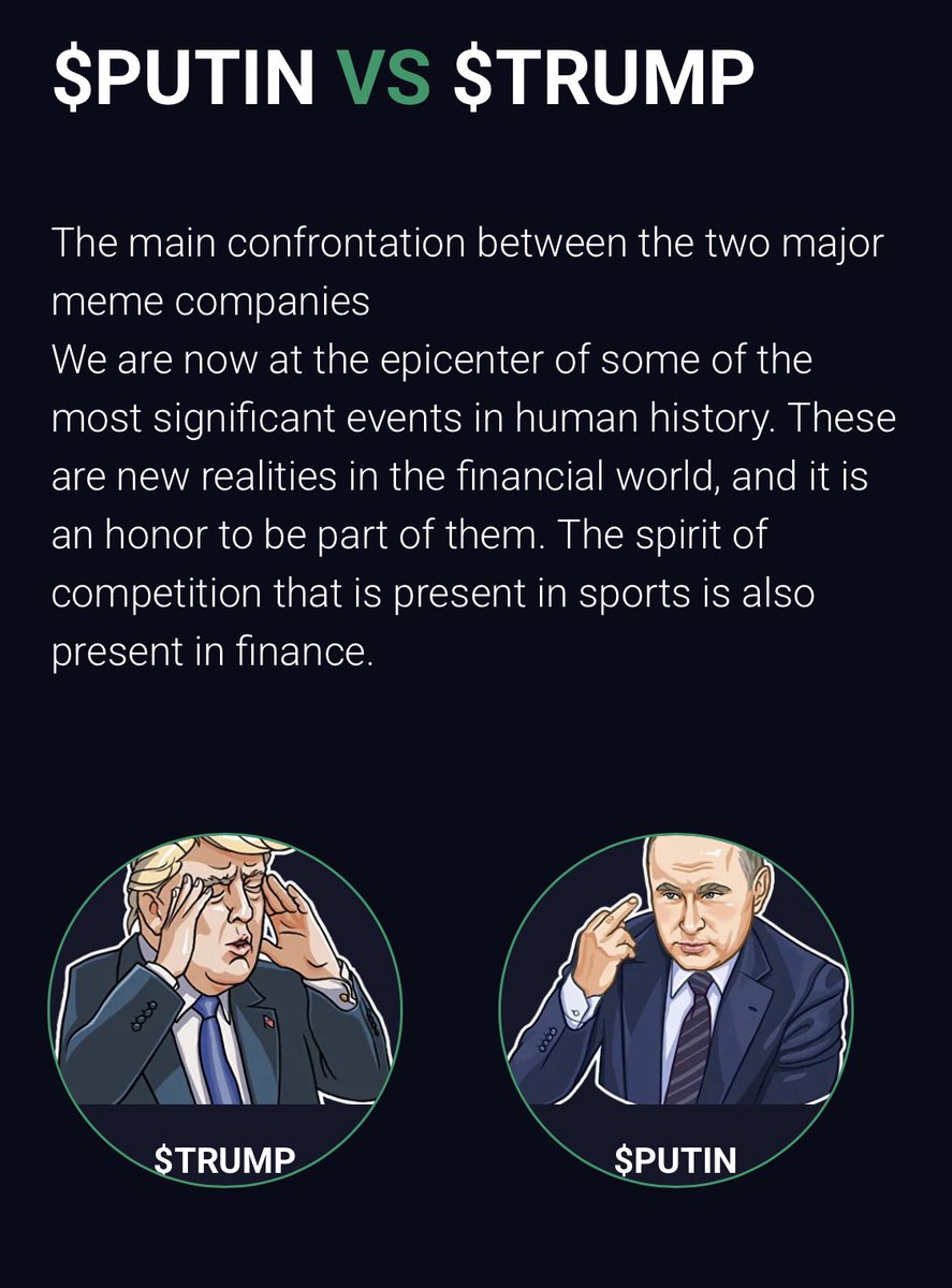 $PUTIN VS $TRUMP #PUTIN $PUTIN