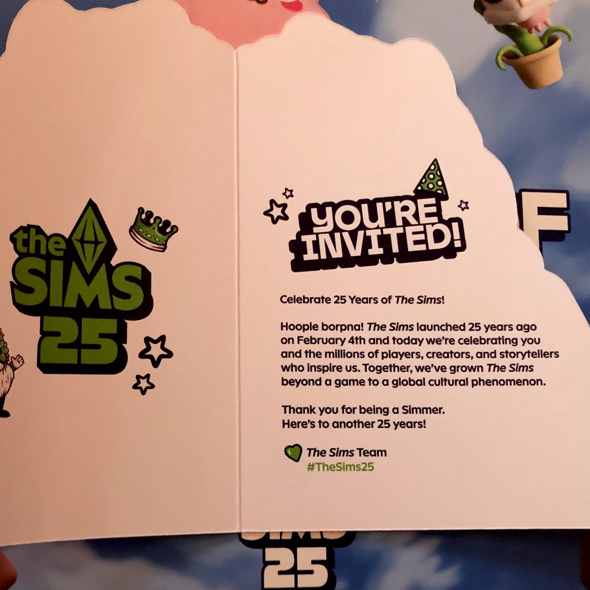 coming out of hibernation becauseeee omg?!?! thank you <a href="/TheSims/">The Sims</a> happy 25th 💗💗💗💗💗💗💗💗 #EACreatorNetwork