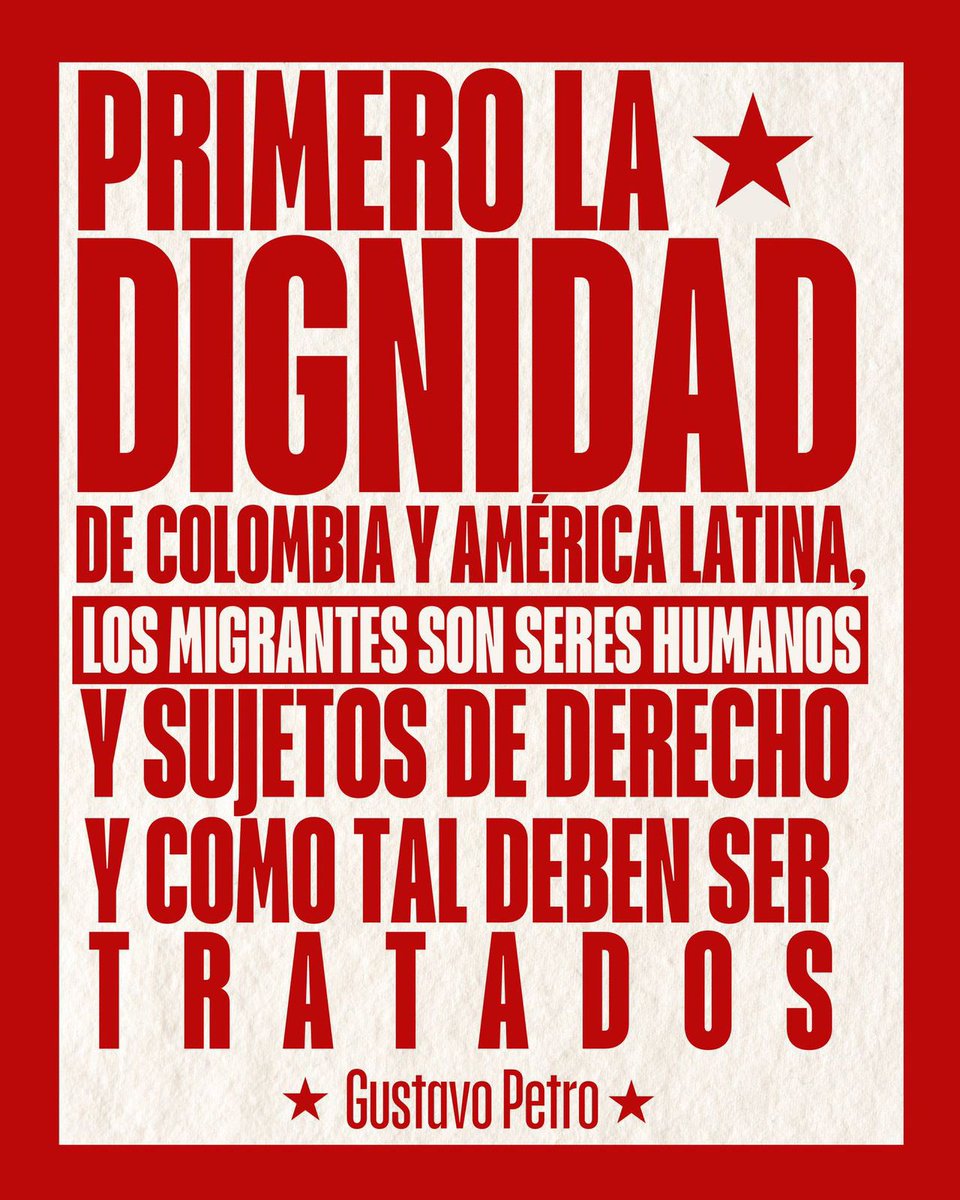 ¡Apátridas y miserables! Eso son las derechas colombianas que respaldan las retaliaciones delirantes de Donald Trump contra Colombia y nuestro gobierno, y prefieren dejar desprotegidas a las y los colombianos que están siendo vilipendiados y sometidos a tratos crueles por el