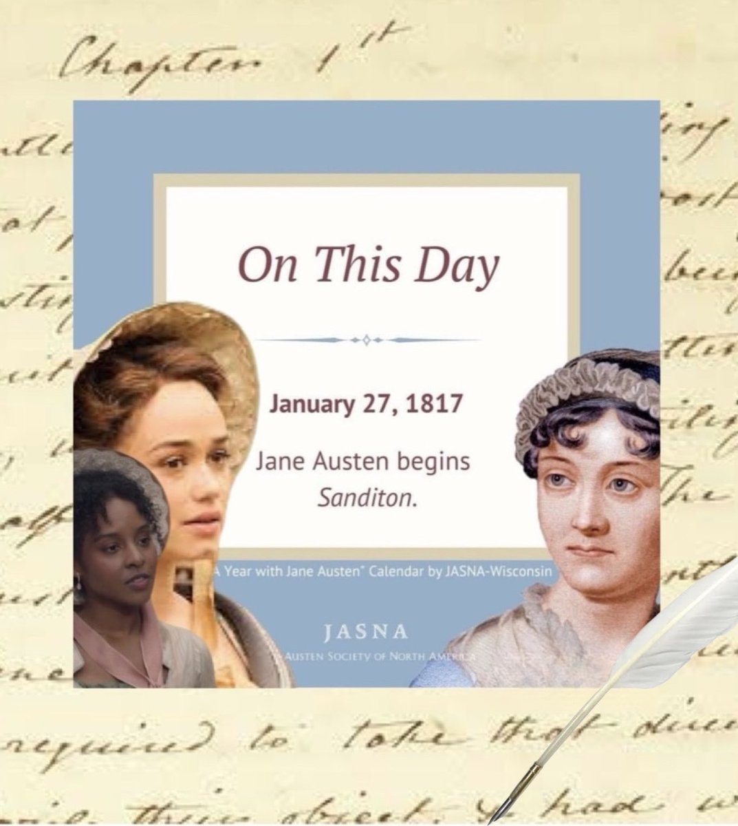 #OTD #JaneAusten began writing our beloved #Sanditon; and we’re so very grateful🙏✍️📚👒🎩