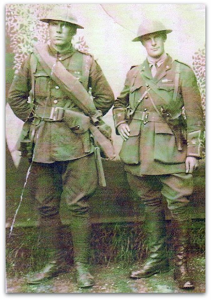 AtlProvHistory's tweet photo. "Wild Bill" Livingstone - cont'd - 3/3

...denied that supreme gallantry decoration because he had offended his own battalion CO.

Livingstone would survive the war. He would die in 1950.

Image: Capt. William Livingstone, (left) &amp; Maj. Guy Matheson.

https://t.co/oTkLrqbsfY https://t.co/Rha2ZXjTRb