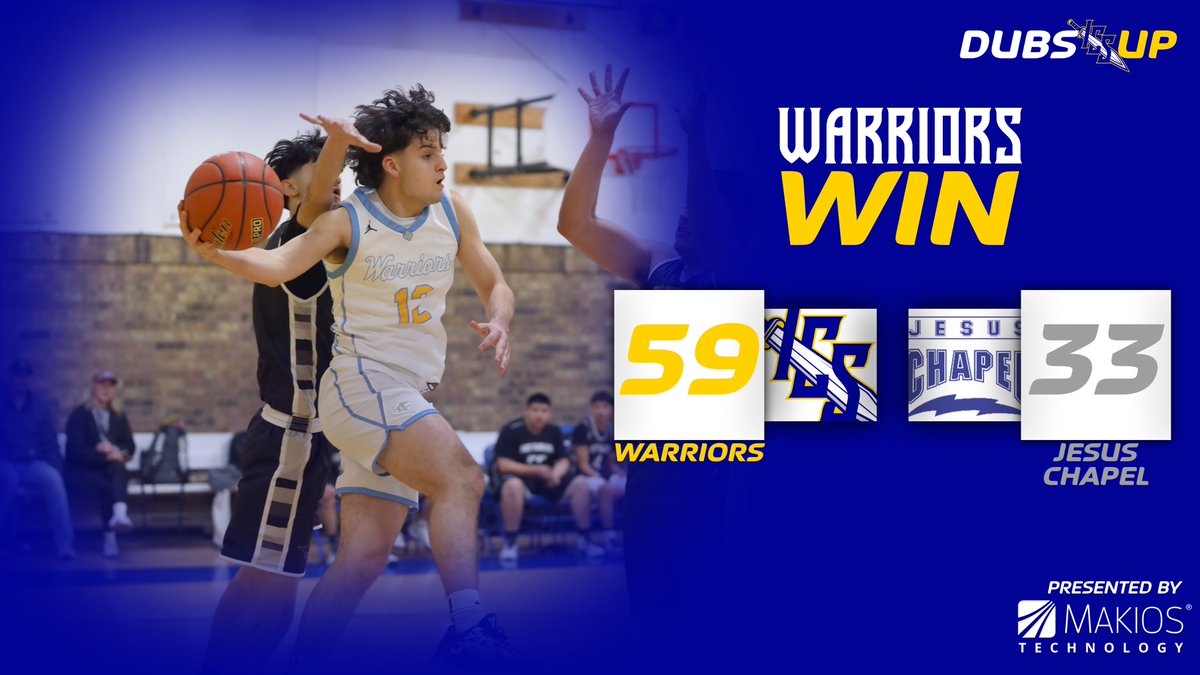 ICS_MBB's tweet photo. A quick look at a couple of scores from last week! (1/2)

Jan. 21, Varsity Men’s Basketball Final from Jesus Chapel:

Warriors ⚔️: 59

Jesus Chapel Chargers ⚡️:33

Noah Ayala with 13 points, Alan Valenzuela and Ben Story with 11 each!

#ICMBB2425 🏀
#GoWarriors ⚔️
#DubsUp ⚔️ https://t.co/0OOcC69BN5