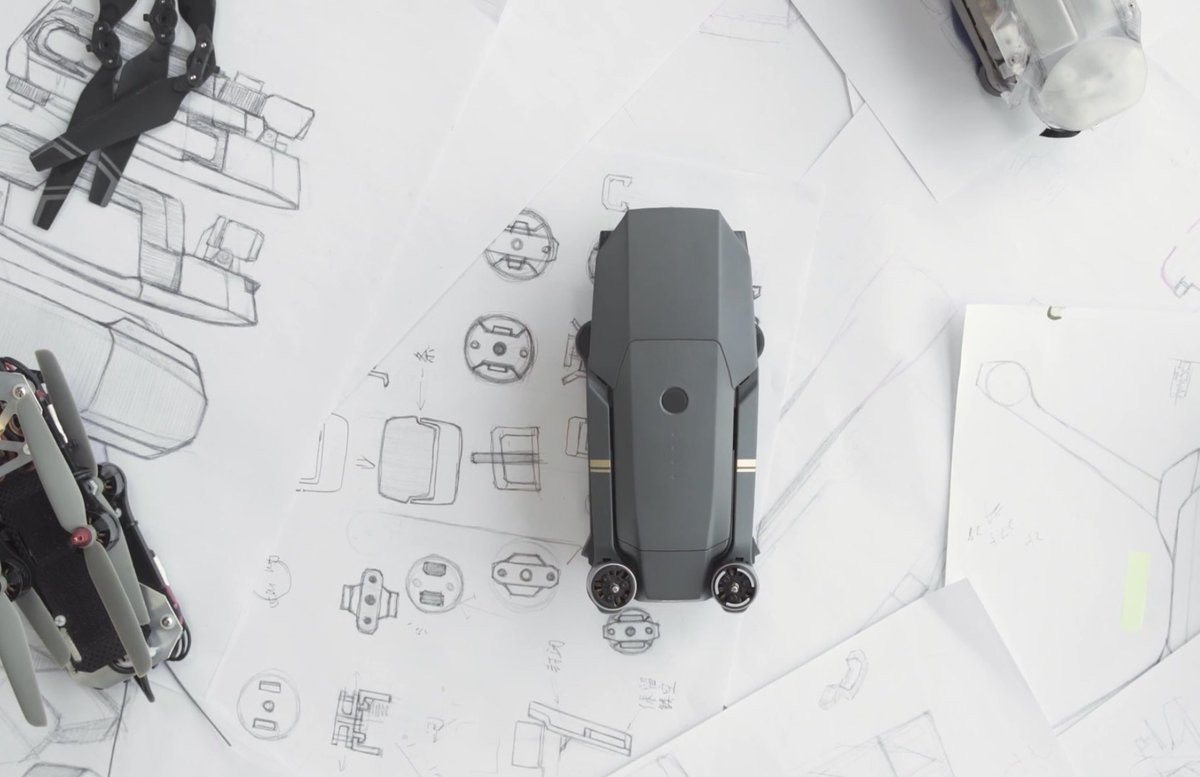 hakasushi's tweet photo. What an innovative design the first #dji #mavic was. What experimental designs came before the one, that finally came to be the #mavicpro ? https://t.co/G0zCkzcYhp
