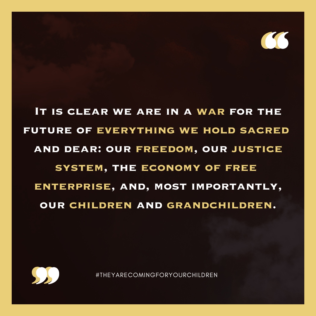 We are in the fight of our lives for the future of everything we hold sacred—our freedoms, our justice, the foundation of our economy, and, above all, the well-being of our children and grandchildren. ⚔️

This is a call to stand firm, pray boldly, and act courageously! 🙏