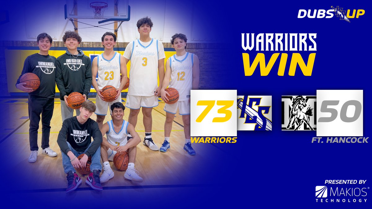 ICS_MBB's tweet photo. (2/2) Jan. 24, Varsity Men’s Basketball Final from Dave Frazier Memorial Gym:

Warriors ⚔️: 73

Ft. Hancock Mustangs 🐎: 50

Ben Story with 15 points, Guillermo Marquez with 12 points, Noah Ayala with 11 points, Jaden Ortiz with 9 points!

#ICMBB2425 🏀
#GoWarriors ⚔️
#DubsUp ⚔️ https://t.co/6HANMunOfy
