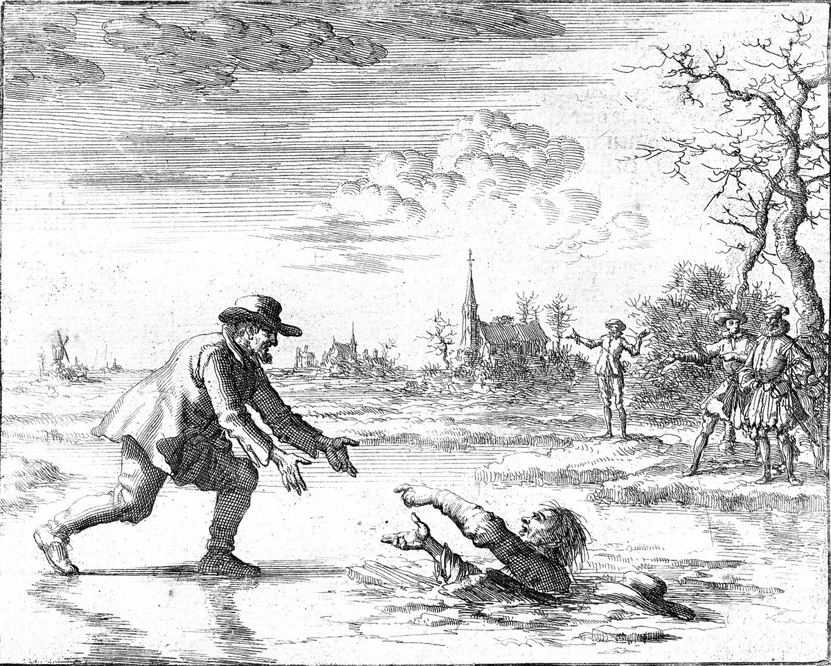 HeinAugustyn's tweet image. In the winter of 1569, Dirk Willems of Holland was persecuted for being an Anabaptist. Dirk's pursuer fell through ice. Dirk ran to the struggling man and dragged him to safety. Dirk was thrown in prison, tortured and executed by fire.  

#Christianity #faith #Anabaptist #God