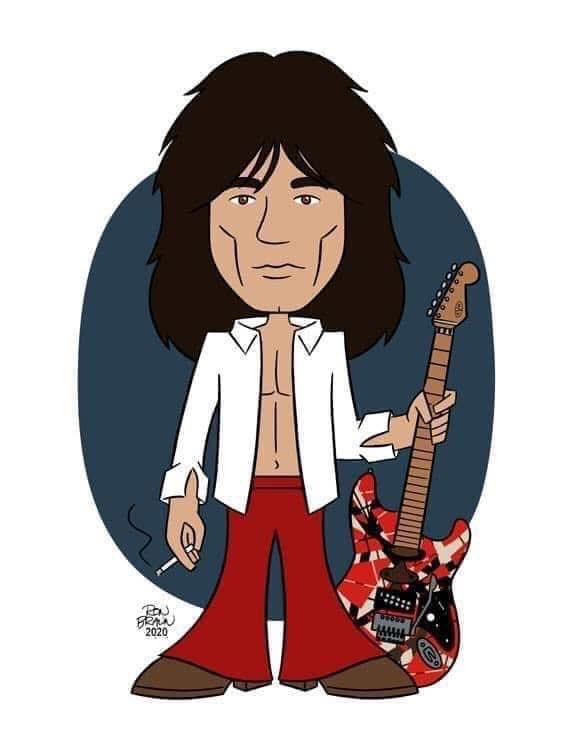 Happy 70th Birthday to the late, great Edward Van Halen! Rest In Peace, Eddie.