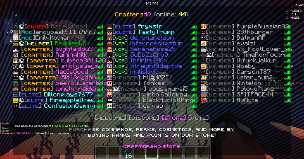 CraftersHQ_'s tweet photo. I cant thank the community enough. It's been my dream to create a successful server since I started playing minecraft back in 2011. You all are making my dream come true and I can't thank you guys enough! https://t.co/EL0WrWUeAk