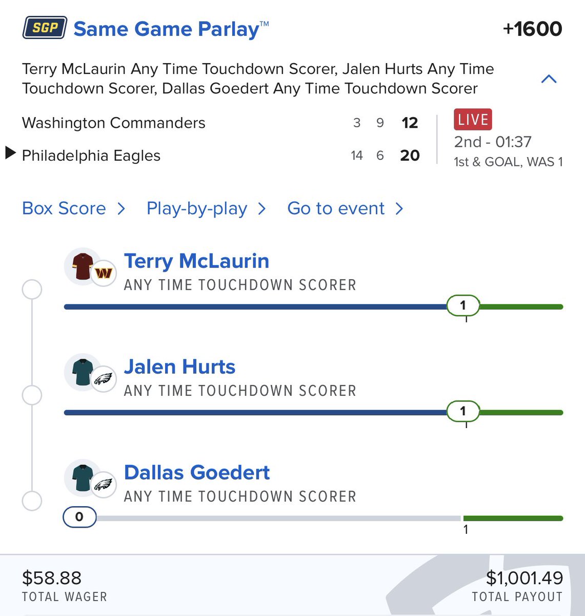 SmartPlaysDaily's tweet photo. HERE WE GO!! 

If Dallas Goedert scores a Touchdown, I’ll give away $150 to someone who likes this post!! 

Good luck 🍀 https://t.co/pcdtvqBnWH