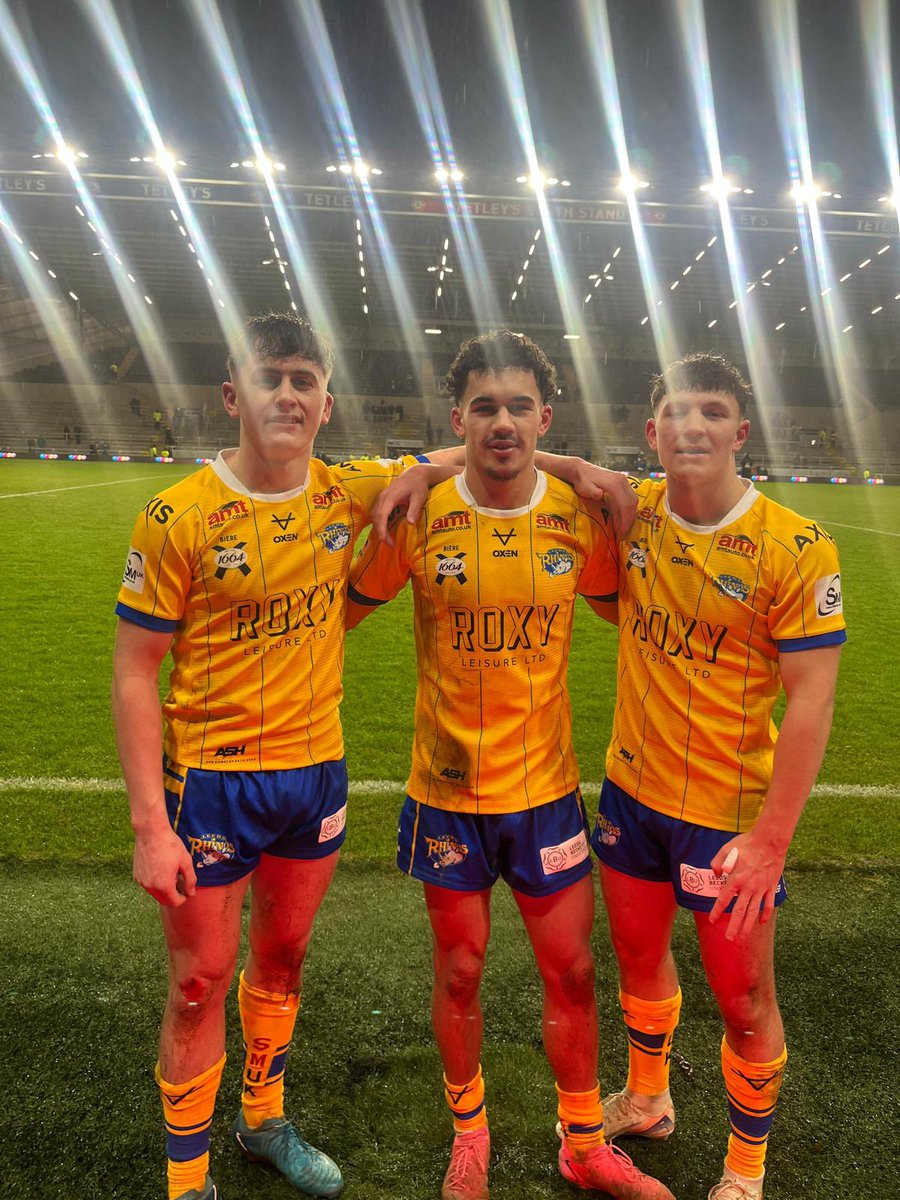Great to see the <a href="/Harleyt495/">Harley Thomas</a> <a href="/joe/">Joe N</a> &amp; George  get another run out this afternoon against Wigan in Ash Handley testimonial game