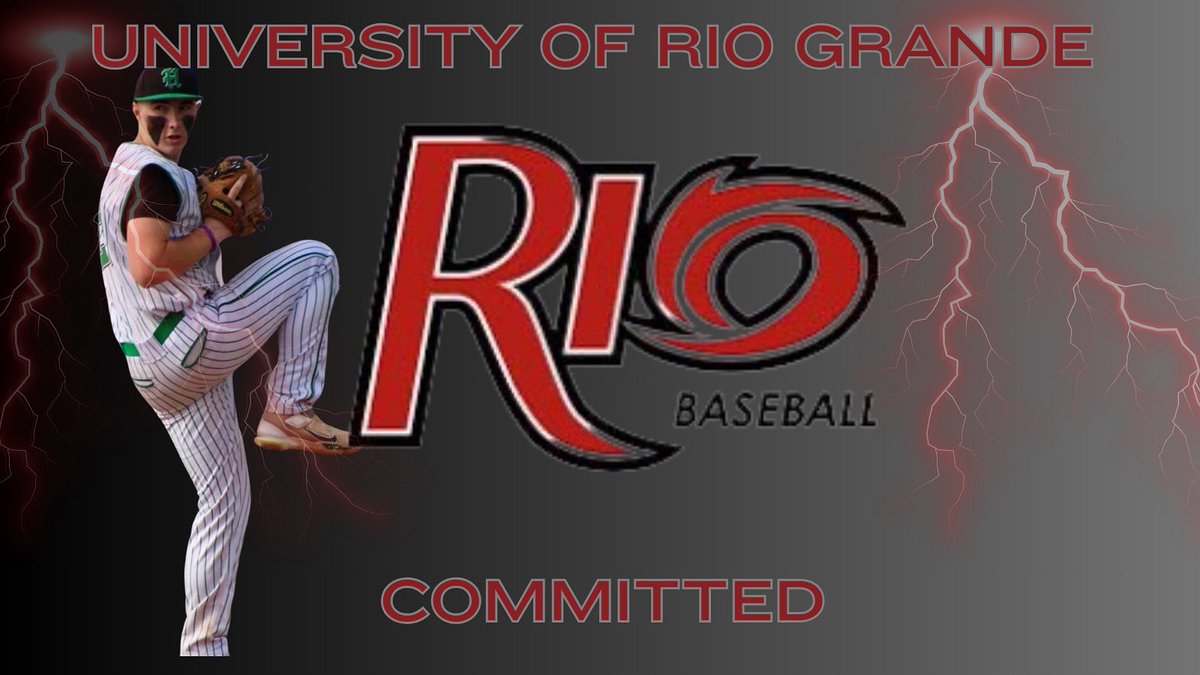 I’m excited to announce my commitment to the University of Rio Grande to continue my academic and athletic future. Thank you to everyone who’s supported and believed in me along the way. Looking forward to this next chapter🖤⚾️