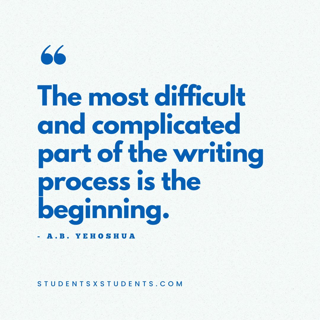 sxtudents's tweet image. Once you get started writing, the hardest part is over! So grab your pen, or open a document, and just start writing! Embrace your inner author and show us what you can do! ✍️📃

#writing #studentsxstudents #startwriting #writingtips