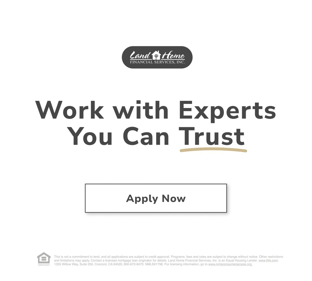LandHomeFin's tweet image. Land Home Financial Loan Experts are here to help! We can provide an annual review of your current loan or offer guidance on buying a new home. The process is simple, with no obligation. Let’s review your finances today!
APPLY NOW: applynow.lhfs.com
#LHFS #LandHomeFinancial