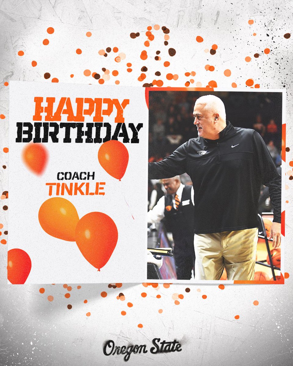 Happy Birthday Coach Tinkle! 🎂🎈

#GoBeavs
