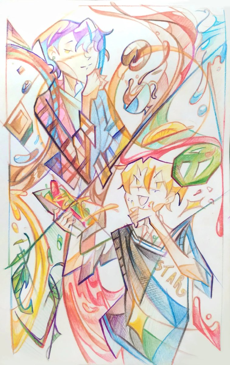 I wanted to draw new ruikasa cards and while drawing i realized that for full composition from rui's side wasn't enough auxiliary elements/shapes. in the end i thought about his some coffee and chocolate vibe. I think it looks good
#prsk_FA
#ruikamishiro
#tsukasatenma