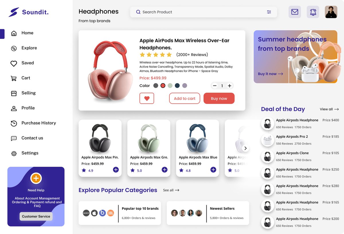 UiUx_Samson's tweet photo. Applying the design principles of emphasis, hierarchy, balance, alignment, and contrast to create this electronic e-commerce website.
@genezaschool @johnogaga4
#PracticeExercise #UIDesigns https://t.co/ToLsKy0BCK
