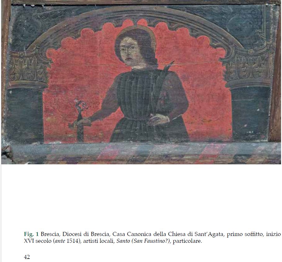 Sabato 1° febbraio ore 16.30 parlerò dei #soffittilignei nella Casa Canonica della Chiesa di Sant'Agata a #Brescia, in occasione della festa patronale. Un'opportunità imperdibile per ammirare tavolette come questa 👇 
Info: bresciaeventi.com/evento/festa-d… 
#plafondspeints <a href="/BergamoeC/">BergamoeBresciaCapitaleItalianadellaCultura2023</a>