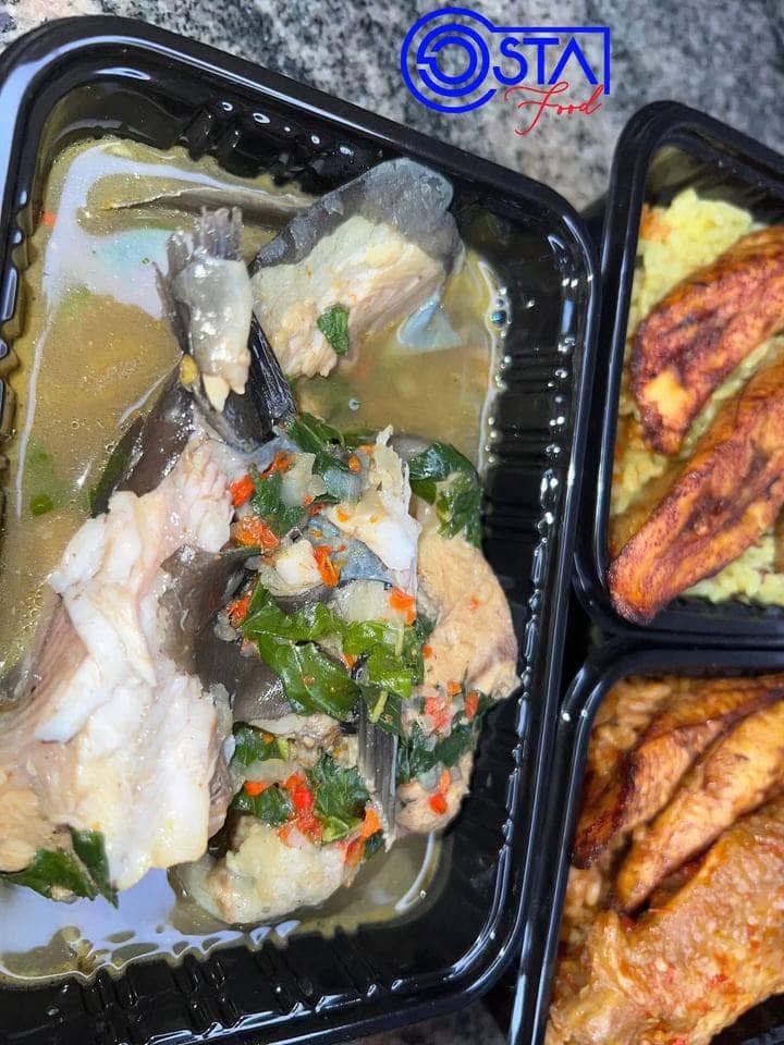 Our soup menu this week includes (but isn’t limited to) 

Afang soup
Edikang ikon
white soup
oha soup
egusi soup
atama soup
Ogbono soup
bitter leaf soup
Pepper soup

We’ve got all these for you to order this week. 

Dm to order

Opay uncle dizzy bloody civilian orobo