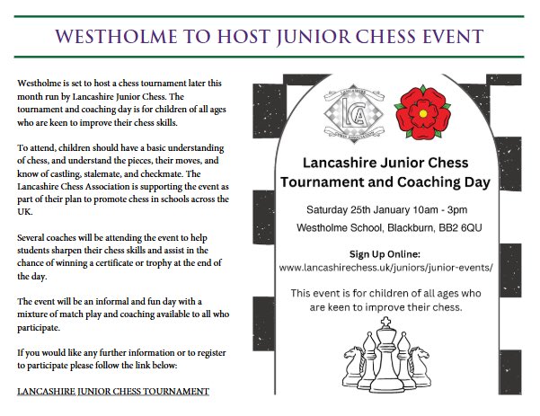 Paul Taylor (@pctaylor45) on Twitter photo There was such a great buzz around the #Lancashire junior chess tournament yesterday <a href="/WestholmeSchool/">Westholme School</a> <a href="/WestholmePrep/">Westholme Prep</a> <a href="/LancashireChess/">Lancashire Chess</a> There was such a great buzz around the #Lancashire junior chess tournament yesterday <a href="/WestholmeSchool/">Westholme School</a> <a href="/WestholmePrep/">Westholme Prep</a> <a href="/LancashireChess/">Lancashire Chess</a>