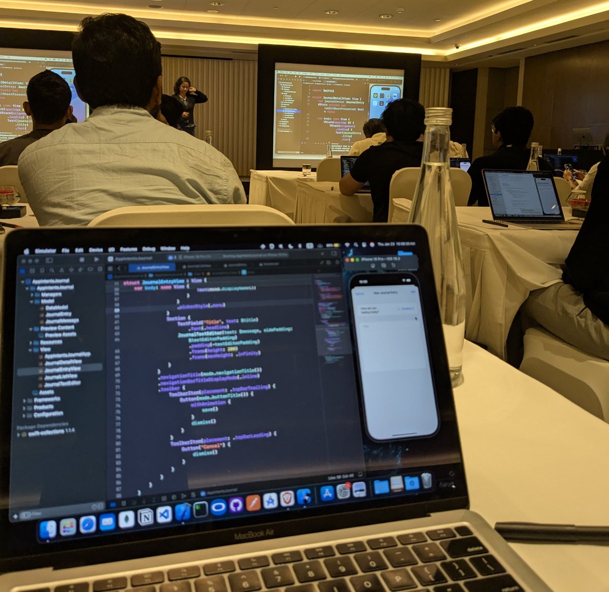 SamayCodes's tweet image. Recently attended &quot;Enhance Your Apps with Apple Intelligence and App Intents&quot; by @Apple

Had some great conversations and exchanged insights with amazing people from the industry.

📍Trident BKC, Mumbai