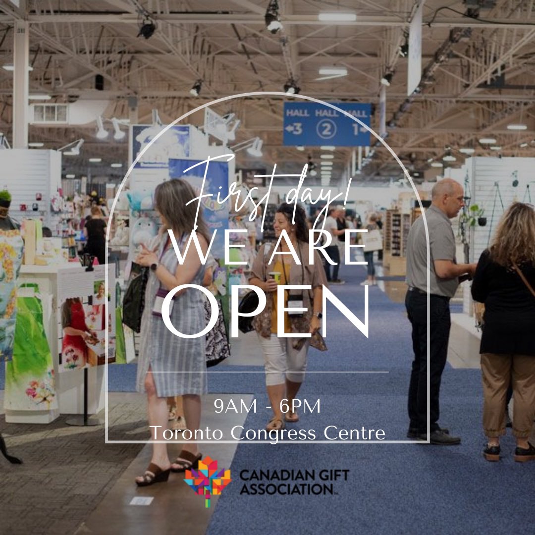Our doors are open! Come down to the Toronto Congress Centre today to see the hottest and newest products today! 
#toronto #cangift