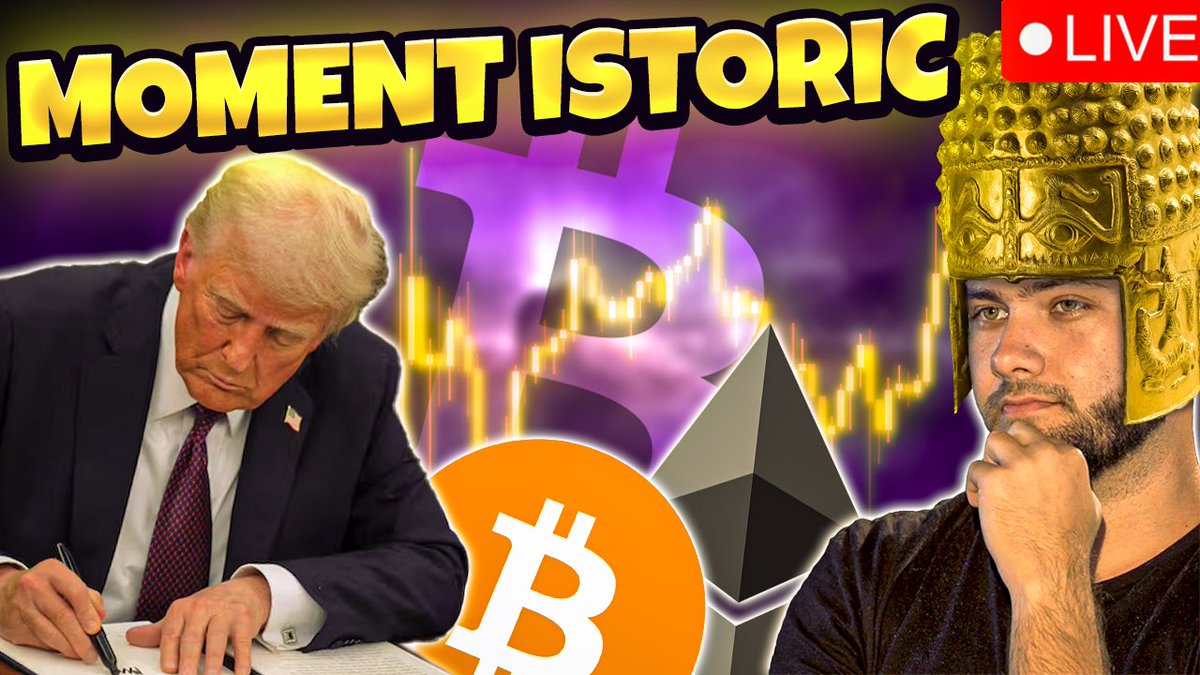 realdanielnita's tweet photo. ASTAZI LIVE 19:30 RO! Moment istoric pentru crypto: Trump a semnat ordin executiv! Ce inseamna asta si la ce cryptomonede trebuie sa fim atenti imediat! Ce ar trebui sa faca Trump daca e destept pentru ca pietele sa creasca? si ce decizie va lua Jerome Powell saptamana viitoare discutam imediat. Tezaurul Romaniei a fost furat, o alta diversiune? Hai pe LIVE like+repost much love aicipanalafinal. Live-ul este deja pe youtube!