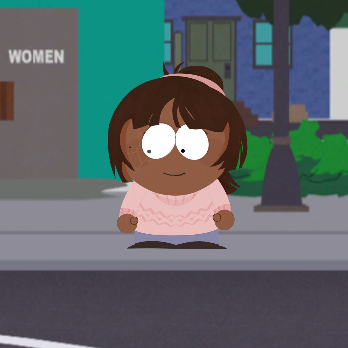 SahMackenzieS3's tweet photo. *Sah, fortunately appears. Walking down the park and looking around, planning how to further go with her devious idea.*

. . .

*She sees Kenny, analyzing her.*

" Kenny McCormick.. Easy target.. "

*Deep inside, the real Sah was itching to come out.* https://t.co/uSGT37ZMiJ