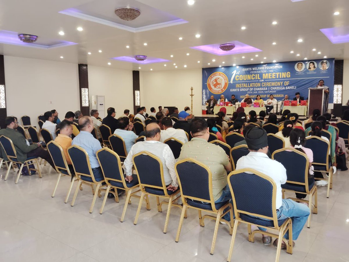 GiantsFed8's tweet photo. Federation-8’s 1st Council Meeting cum Installation Ceremony of Giants Group of Chaibasa &amp; Chaibasa Saheli held on 25th Jan at Chaibasa was a grand success! A day of collaboration, inspiration, and new beginnings.
@GiantsWelfare @ShainaNC @deepakcbsa https://t.co/UPiGVE0W0I