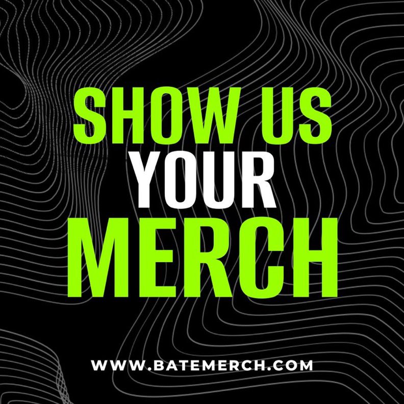 We love seeing you wearing your merch so make sure you tag us if you share…! batemerch.com 😈