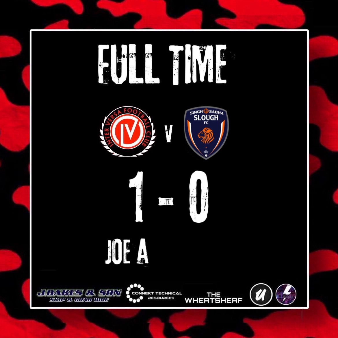 What a performance from the boys today in very wet and windy conditions!

Another good battle with <a href="/SabhaFc/">Singh Sabha Slough FC</a> with both teams still playing good football despite the conditions 

Goal scorer
<a href="/josephallen95/">Joseph Allen</a> 

M.O.T.M
Amin 👑