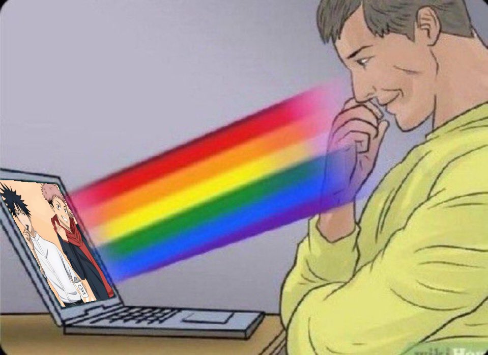 hourlyitafushi's tweet photo. how the computer looks whenever itafushi appears on the screen https://t.co/VX3uR3dTjy