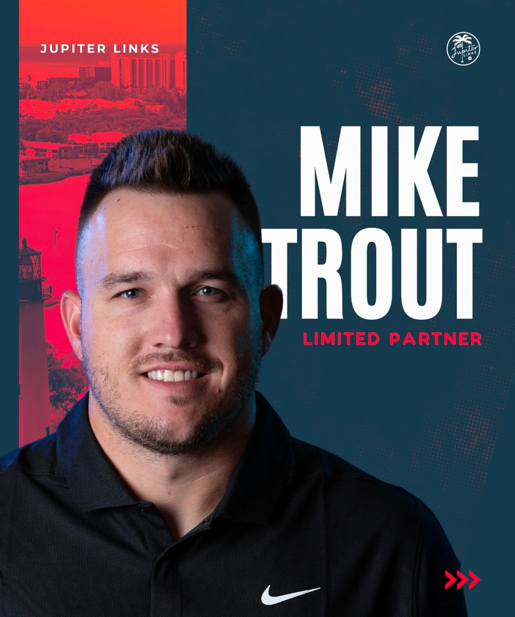 Mike Trout has partnered with Jupiter Links Golf Club, a TGL team

TGL is a golf league started by Tiger Woods that is played indoors with sim technology 

Trout’s team, Jupiter Links GC, features Tiger Woods, Max Homa, Tom Kim, and Kevin Kisner