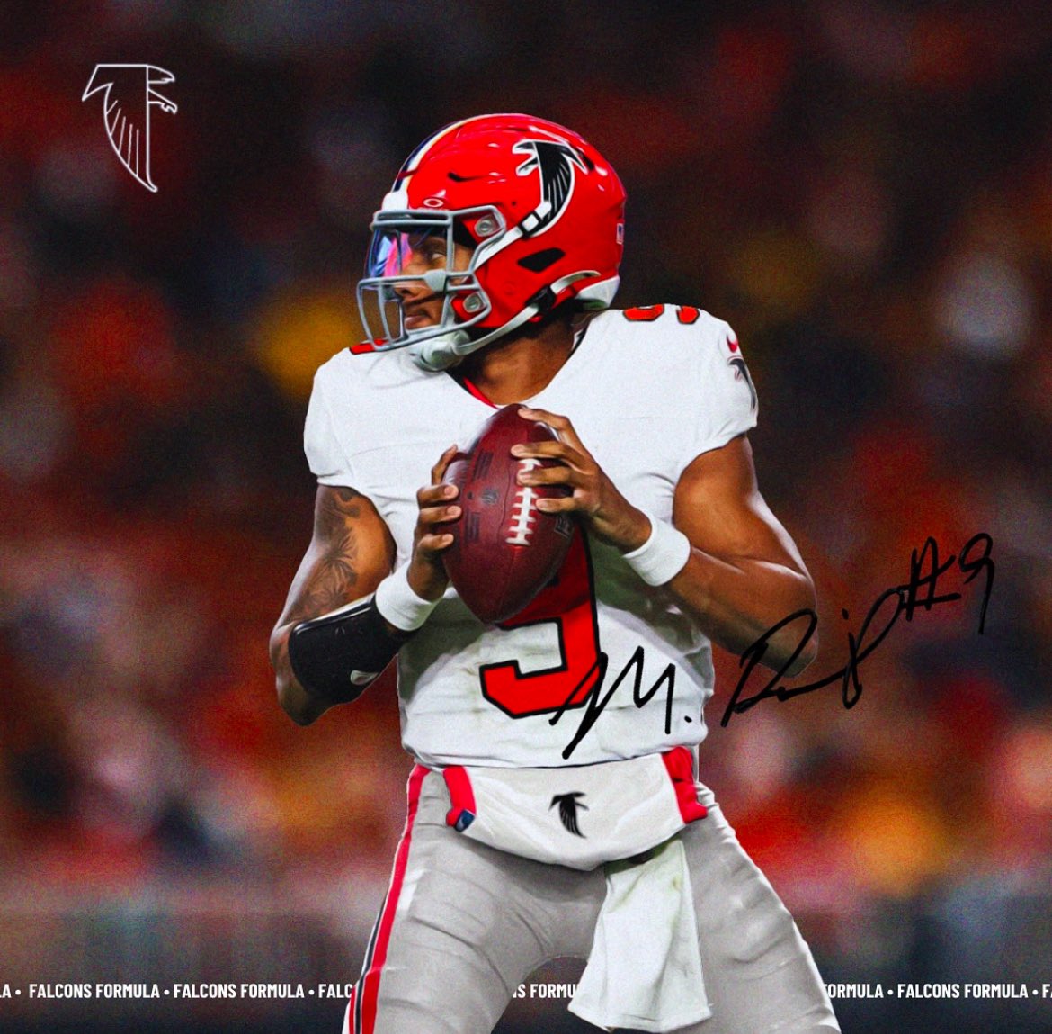 MilesGarrettTV's tweet photo. Another great mock up of a #Falcons uniform concept by @FalconsFormula.
Don’t know if we’re getting a uniform change soon, but these look so so good. https://t.co/1W3BGYyotz