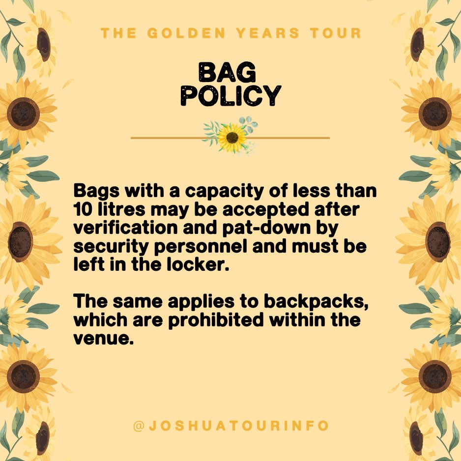 JoshuaTourInfo's tweet photo. PARIS! The wait is almost over! Joshua Bassett’s #THEGOLDENYEARSTOUR is tonight at @sallepleyel!🌻 

Here are some helpful tips to know before you arrive at the venue 💛

#TheGoldenYearsTourParis https://t.co/19k2wh4Fuk