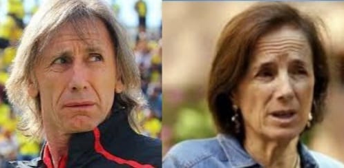 Eclides3's tweet photo. Fueron separados al nacer, el uno gran futbolista y entrenador, la otra tremenda retrógada fascista https://t.co/xnqMyJWZvH