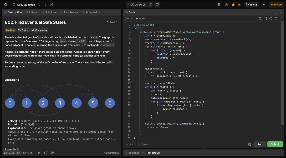 Shubham42373569's tweet image. Days 134 &amp;amp; 135 

🔹 GfG:
✅ Find the First Node of Loop in a Linked List  🔄🔍
✅ Remove Loop in Linked List  ✂🔗
🔹 LeetCode: 
✅ Make Lexicographically Smallest Array by Swapping Elements🔢📈
✅ Maximum Employees to Be Invited to a Meeting 🏢
#CodingJourney #DSA #LinkedLists