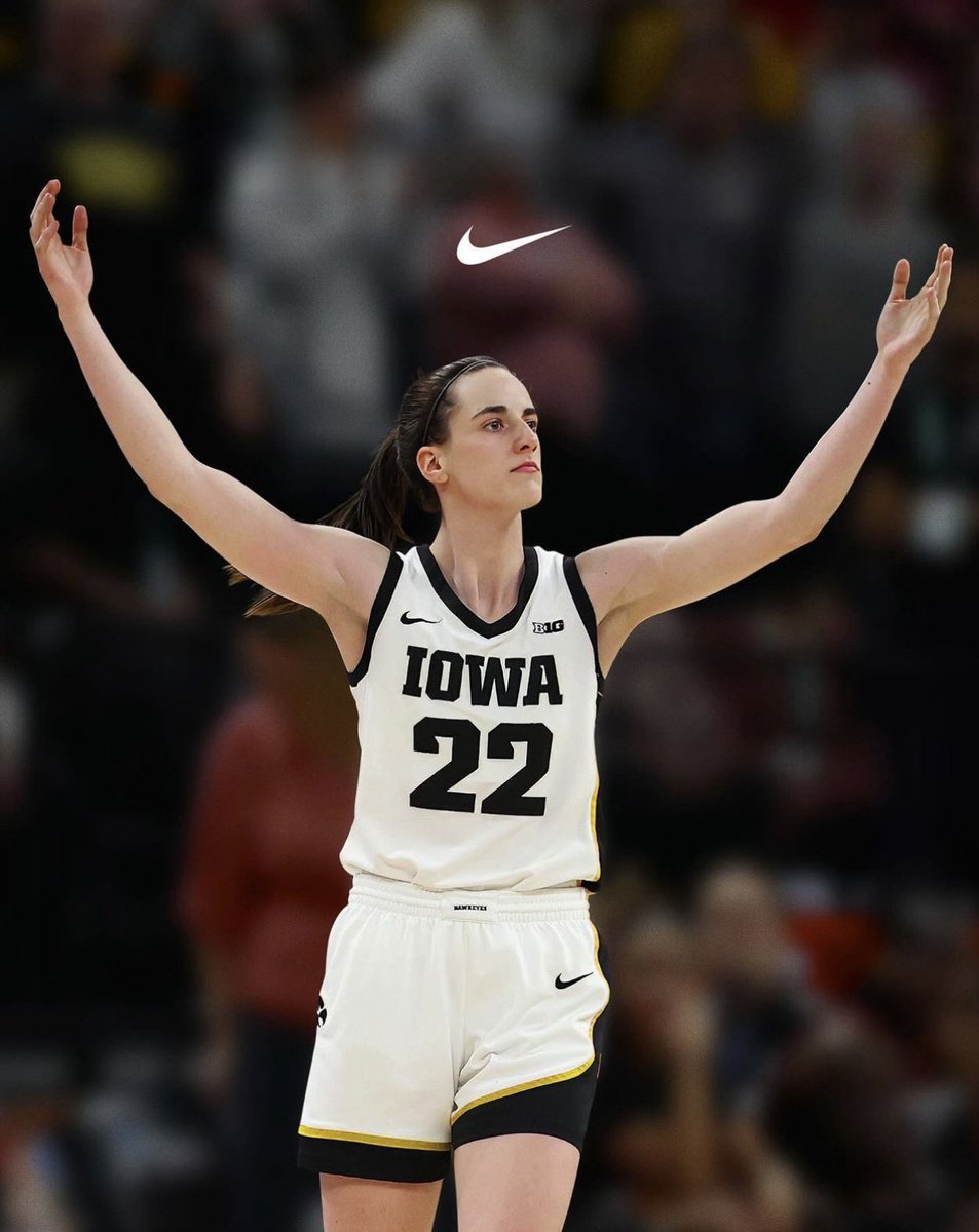 nosyone4's tweet photo. Nike CEO “We had Caitlin Clark here today…She was in yesterday working on her signature shoe that will launch. And we’re working on her logo and her design of her logo.” https://t.co/rpmUJqkzKC