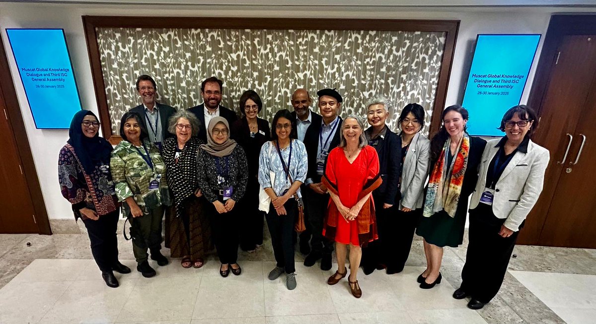 Professor Frances Separovic (@francesbiophys) on Twitter photo Arrived in Oman for the <a href="/ISC/">International Science Council</a> Muscat Global Knowledge Dialogue #MuscatISC at <a href="/OmanConvention/">OCEC Oman</a>. After participating in the workshop on Freedom and Responsibility in Science, met up with several members of the <a href="/ISCAsiaPacific/">ISC Asia-Pacific | @iscasiapacific.bsky.social</a>. Arrived in Oman for the <a href="/ISC/">International Science Council</a> Muscat Global Knowledge Dialogue #MuscatISC at <a href="/OmanConvention/">OCEC Oman</a>. After participating in the workshop on Freedom and Responsibility in Science, met up with several members of the <a href="/ISCAsiaPacific/">ISC Asia-Pacific | @iscasiapacific.bsky.social</a>.