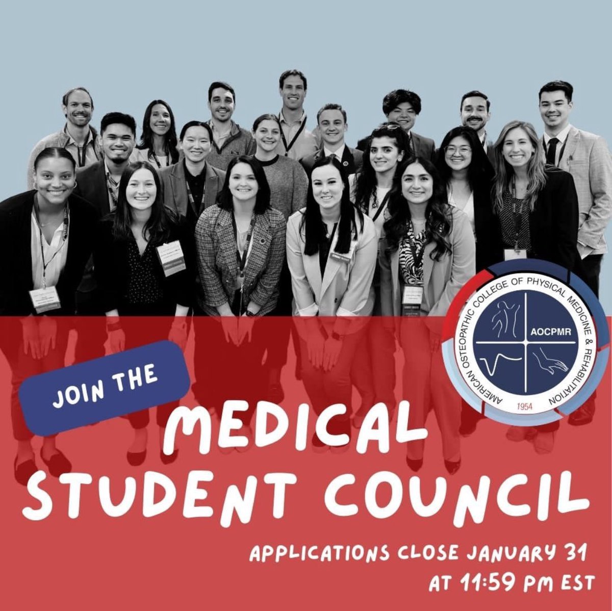 rhodahijazi's tweet photo. Joining the @aocpmr MSC is a fantastic way to set yourself apart and build meaningful connections in the PM&amp;R community. This org has taught me so much about the field, and most importantly, it’s shown me that the possibilities in PM&amp;R are endless!!🙌🏼

https://t.co/vi9oag8y1f https://t.co/IU0KIwLkAg