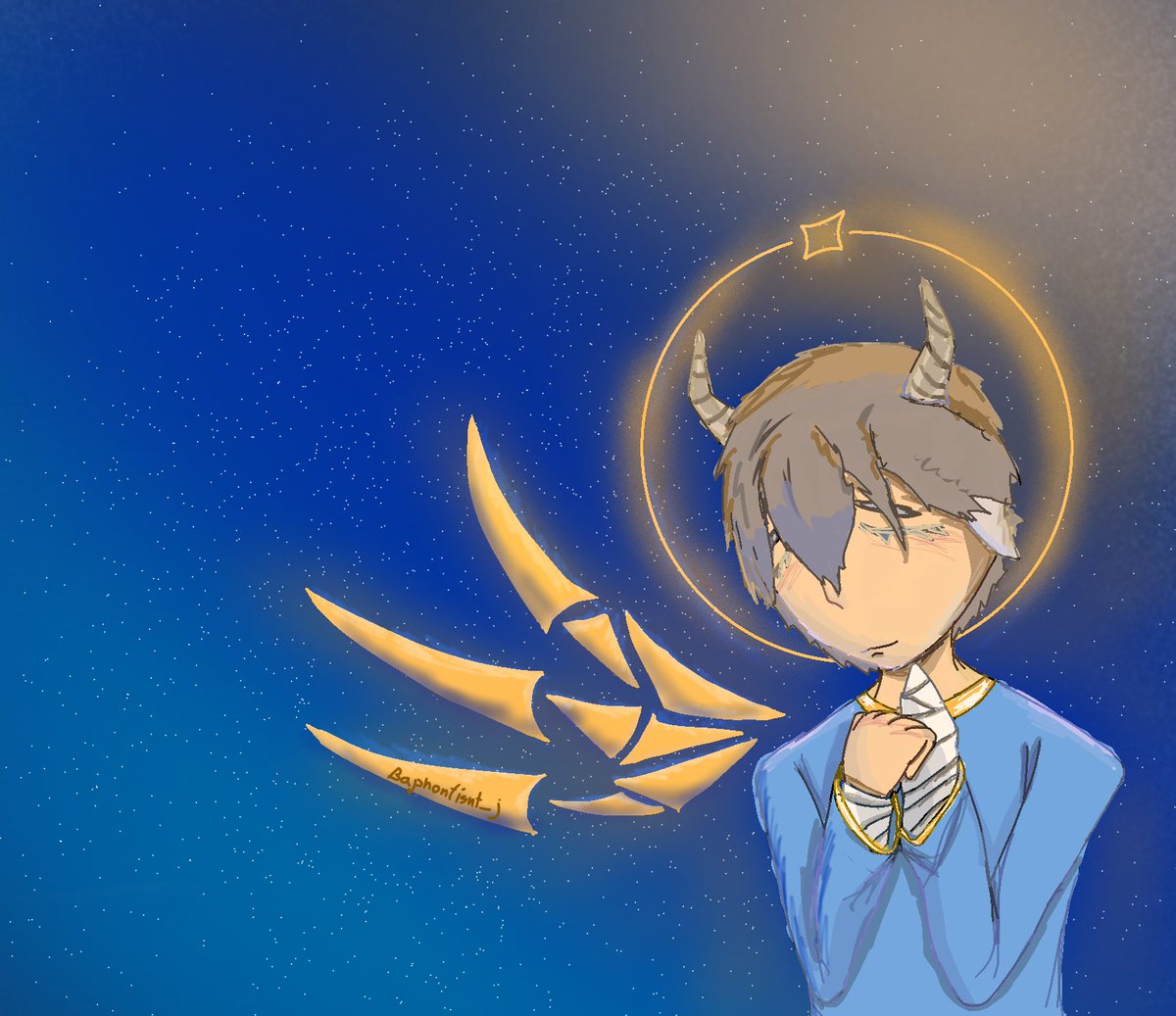 bbathontp's tweet photo. Jonah’s is an Angel. #art https://t.co/Fygm0qXQu0