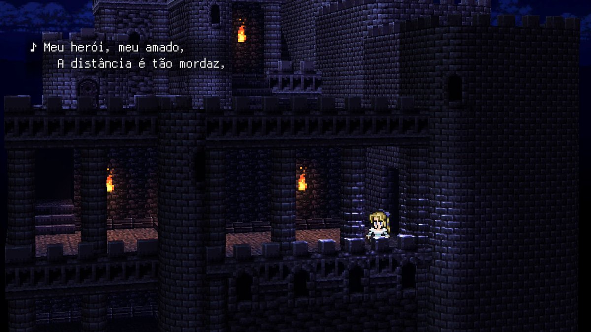 Cheguei na parte do Final Fantasy VI que é ABSOLUTE OPERA!