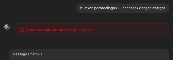 berkahbar's tweet photo. GPT plus pun bisa insecure 😢 https://t.co/Ao29SsjQ5h