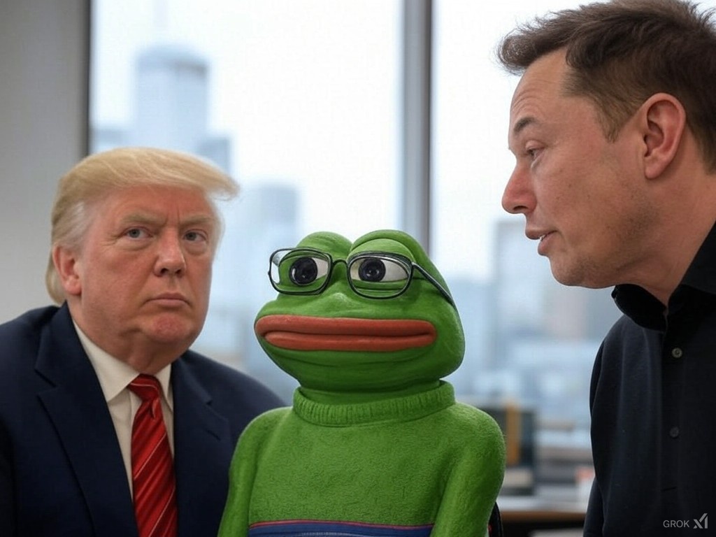 SmartPepememe's tweet photo. Stay tuned for an epic meeting between me, Elon Musk, and Trump about cryptocurrencies! Coming soon! 🚀📷 #Crypto #EpicMeeting #Trump #ElonMusk #PepeLens https://t.co/zISjhaVfpy