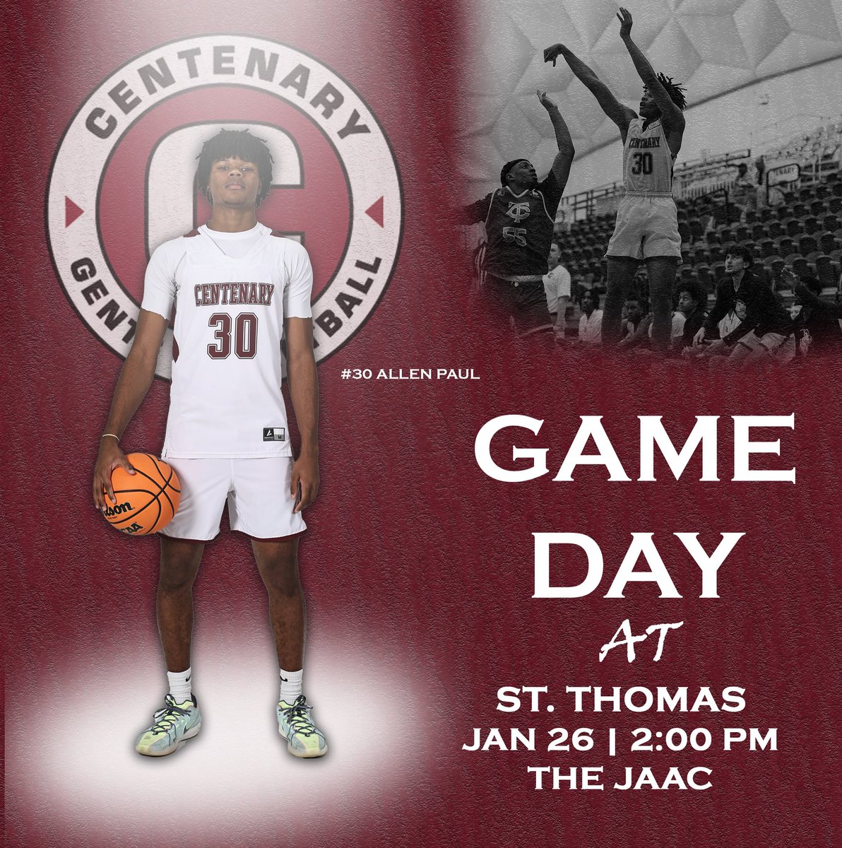GAMEDAY❗️The Gents head to Houston to take on the St. Thomas Celts!

🏟️: The JAAC
⏰: 2:00 PM