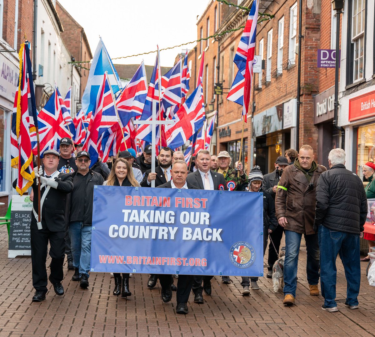 lichfieldcos's tweet photo. @NIAbbot We have something like that here. The cross is interesting. It represents a man that these people wouldn’t let into this country if he turned up here. https://t.co/n9x4KkRaY6