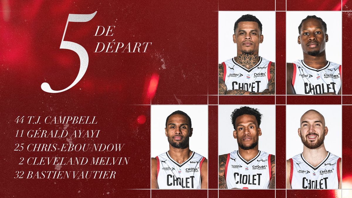 CB_officiel's tweet photo. Le 5 de départ face à @ParisBasketball ! 💪
#PBCB #CBFAMILY @Betclic_ELITE https://t.co/TYuYJMQMAk