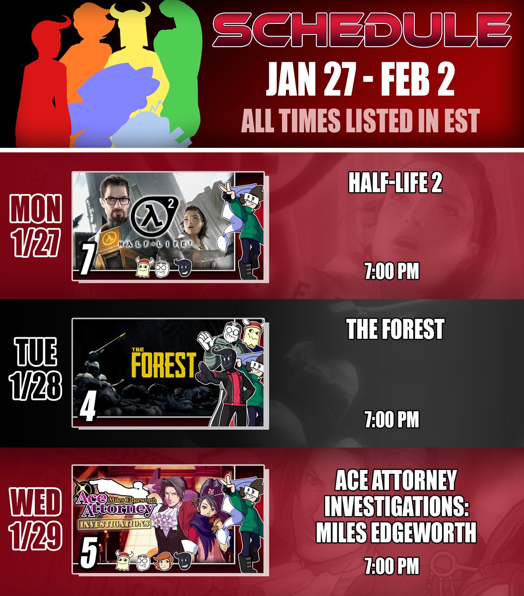 CATVGaming's tweet photo. Did someone ask for a schedule? No? Too bad. https://t.co/NoYRGm7w5G