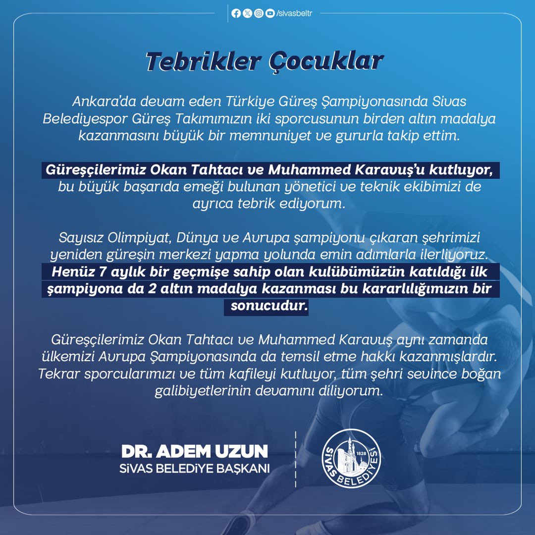 Tebrik ve Teşekkür