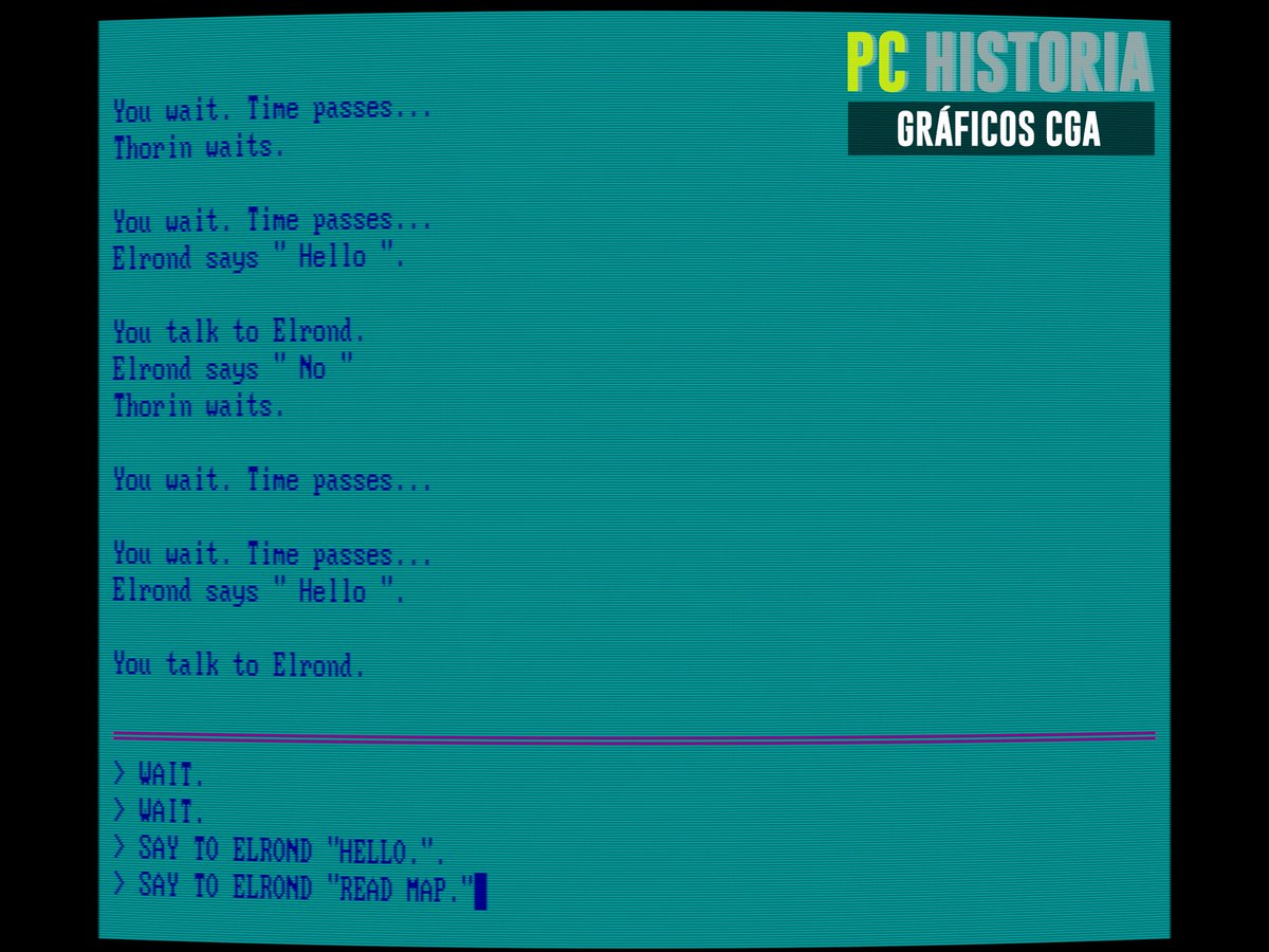 PC__Historia's tweet image. 🧙🏼‍♂️🧝 #THEHOBBIT (#BeamSoftware, 1982) llegó a #PC en 1983 como una joya de la ficción interactiva. Sigue la trama original como Bilbo Baggins, con gráficos, personajes con IA propia, física realista y un revolucionario parser (Inglish) que entendía frases completas.
