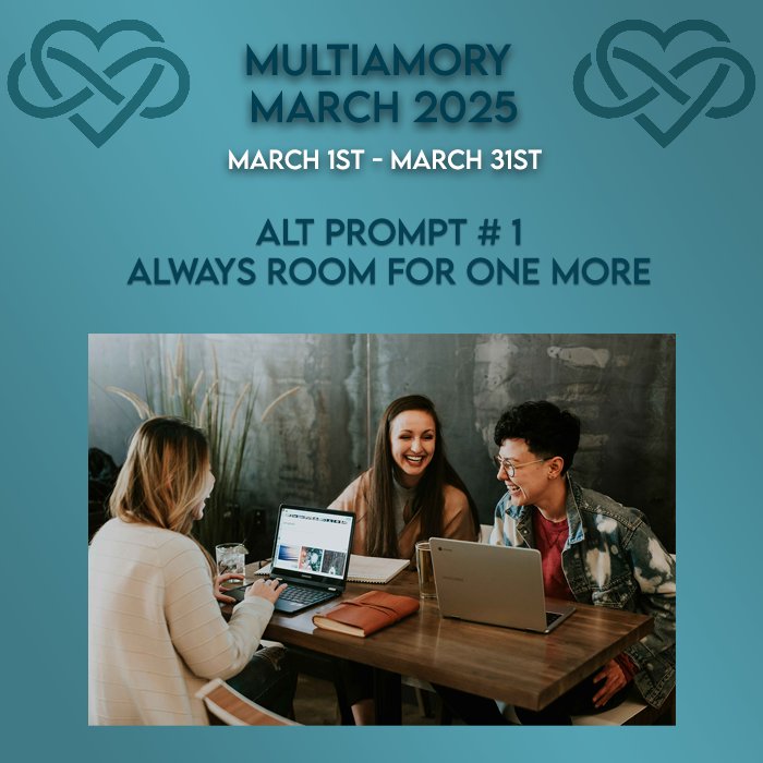 polyamships's tweet photo. The 1st of our posts for #MultiamoryMarch2025 
to help expand on the prompts is up now. These are for anyone who needs a little more to go on than just one word, to help inspire. See the full post over on Tumblr here https://t.co/59KSd7MWUI

#MultiamoryMarch #multifandomevents https://t.co/rfUYSUhrcB